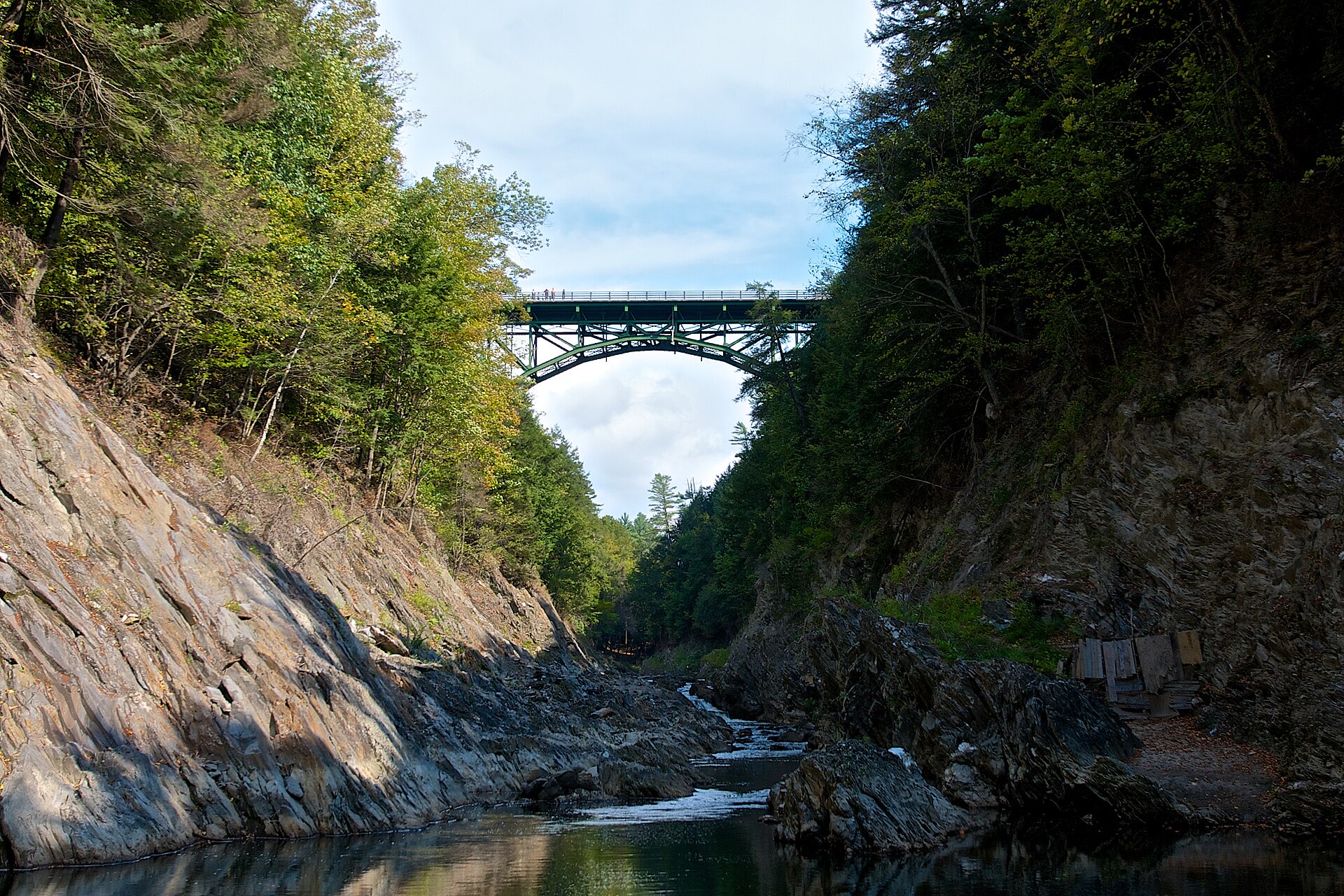 The Quechee Gorge and its bridge