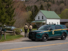 Vermont State Police response to a Mount Holly simple assault arrest