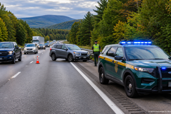 I-91 crash in Wheelock blocking one lane of Interstate 91 South