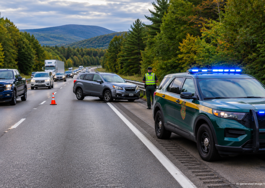 I-91 crash in Wheelock blocking one lane of Interstate 91 South