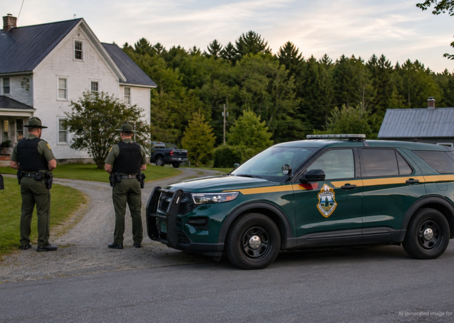 Vermont State Police cruiser linked to a Richford domestic assault citation