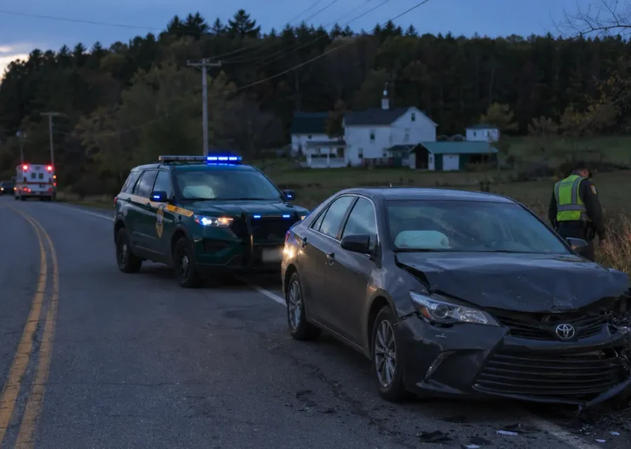 East Fairfield Man Hurt in VT Route 36 Crash