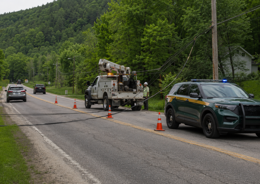 Traffic Alert: One Lane Obstructed on VT Route 100 in Readsboro, police say