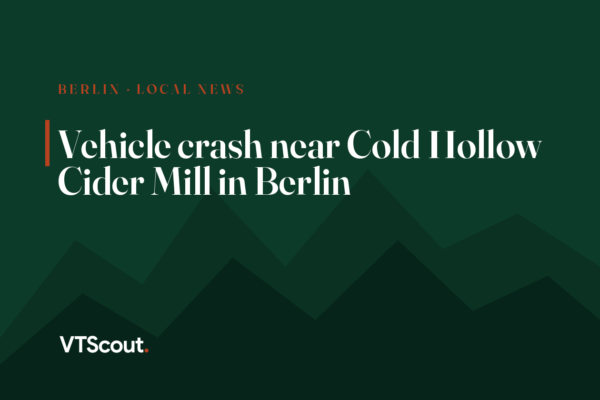 Vehicle crash near Cold Hollow Cider Mill in Berlin