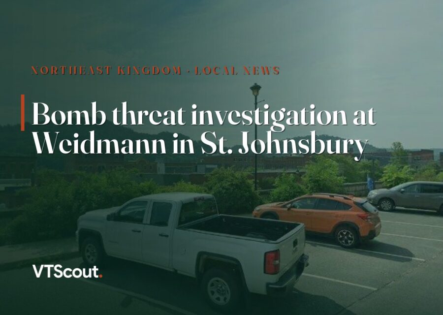 Bomb threat investigation at Weidmann in St. Johnsbury — street view of St. Johnsbury