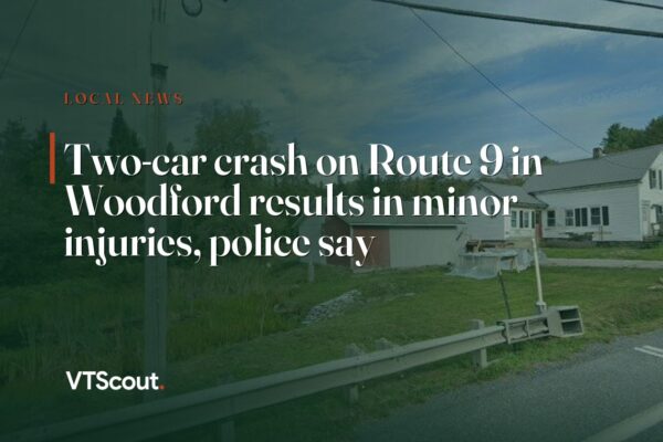 Two-car crash on Route 9 in Woodford results in minor injuries, police say — street view of VT-9 in Woodford