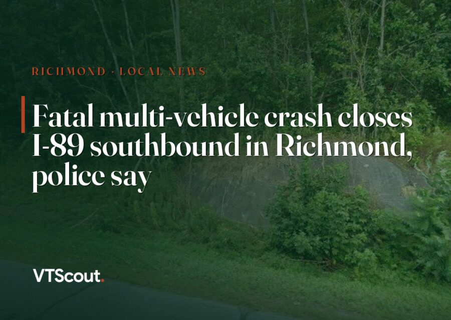 Fatal multi-vehicle crash closes I-89 southbound in Richmond, police say — street view of I-89 in Richmond
