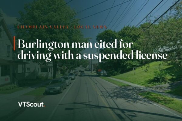 Burlington man cited for driving with a suspended license — street view of Burlington
