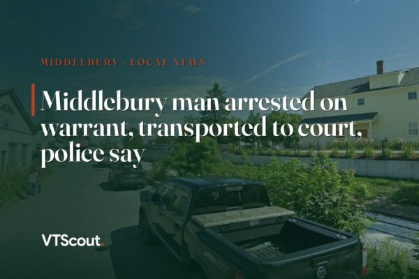 Middlebury man arrested on warrant, transported to court, police say — street view of Middlebury