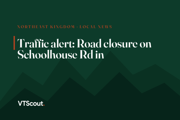 Traffic alert: Road closure on Schoolhouse Rd in