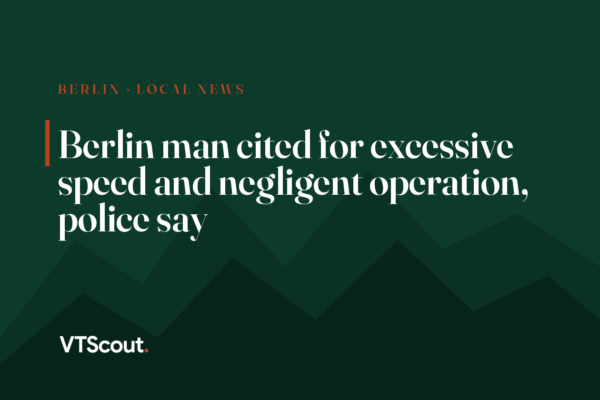 Berlin man cited for excessive speed and negligent operation, police say