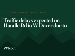 Traffic delays expected on Handle Rd in W Dover due to