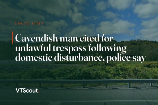 Cavendish man cited for unlawful trespass following domestic disturbance, police say — street view of Cavendish