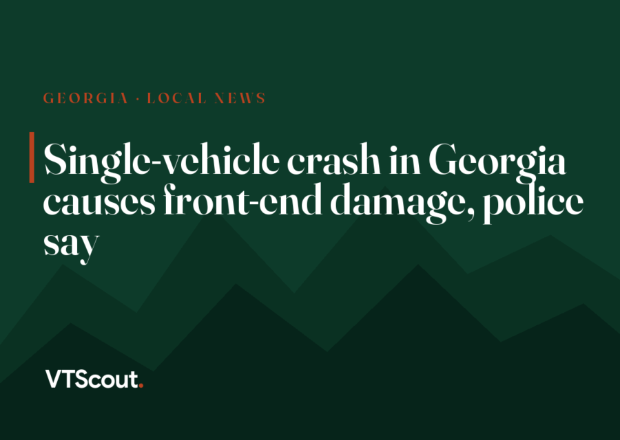 Single-vehicle crash in Georgia causes front-end damage, police say