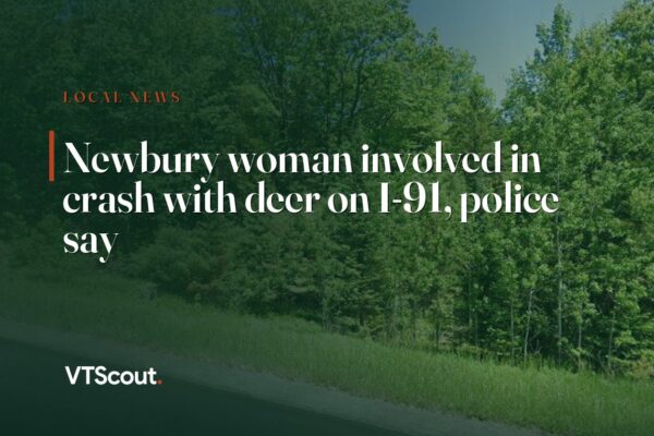 Newbury woman involved in crash with deer on I-91, police say — street view of I-91 in Newbury