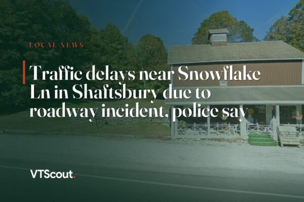 Traffic delays near Snowflake Ln in Shaftsbury due to roadway incident, police say — street view of Shaftsbury