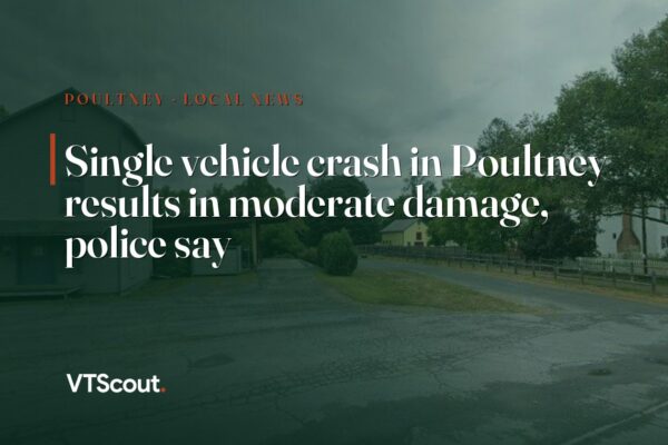 Single vehicle crash in Poultney results in moderate damage, police say — street view of Poultney