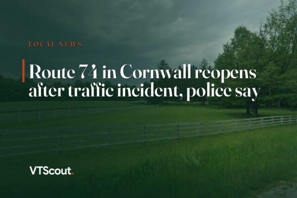Route 74 in Cornwall reopens after traffic incident, police say — street view of VT-74 in Cornwall