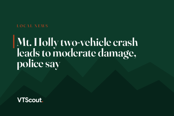 Mt. Holly two-vehicle crash leads to moderate damage, police say