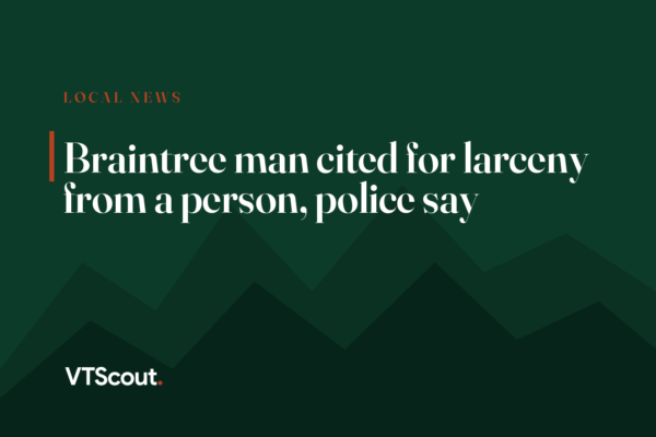 Braintree man cited for larceny from a person, police say