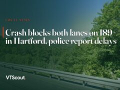 Crash blocks both lanes on I89 in Hartford, police report delays — street view of I-89 in Hartford