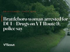 Brattleboro woman arrested for DUI – Drugs on VT Route 9, police say — street view of VT-9 in Brattleboro
