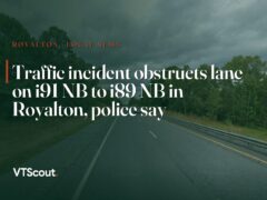 Traffic incident obstructs lane on i91 NB to i89 NB in Royalton, police say — street view of I-91 in Royalton