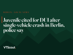 Juvenile cited for DUI after single-vehicle crash in Berlin, police say
