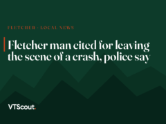 Fletcher man cited for leaving the scene of a crash, police say