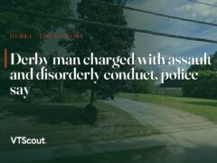 Derby man charged with assault and disorderly conduct, police say — street view of Derby