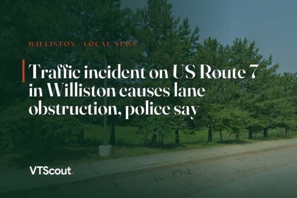 Traffic incident on US Route 7 in Williston causes lane obstruction, police say — street view of VT-7 in Williston