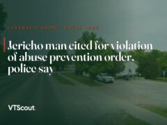Jericho man cited for violation of abuse prevention order, police say — street view of Jericho