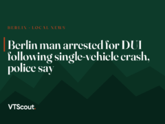 Berlin man arrested for DUI following single-vehicle crash, police say