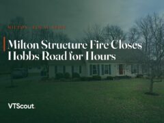 Milton Structure Fire Closes Hobbs Road for Hours — street view of Milton