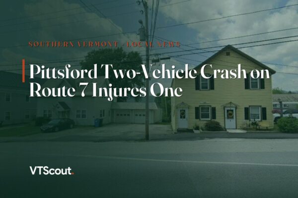 Pittsford Two-Vehicle Crash on Route 7 Injures One — street view of VT-7 in Pittsford