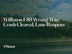 Williston I-89 Wrong-Way Crash Cleared, Lane Reopens — street view of I-89 in Williston