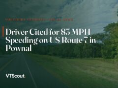 Driver Cited for 83 MPH Speeding on US Route 7 in Pownal — street view of VT-7 in Pownal