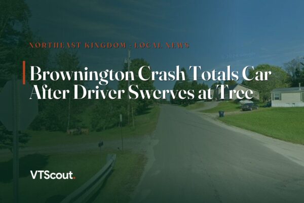 Brownington Crash Totals Car After Driver Swerves at Tree — street view of Brownington
