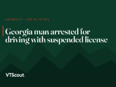 Georgia man arrested for driving with suspended license