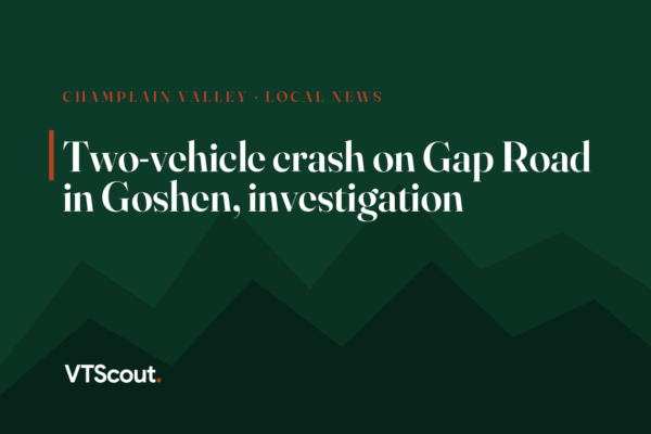 Two-vehicle crash on Gap Road in Goshen, investigation